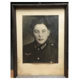 WWII German Heer Young Recruit's Framed Portrait