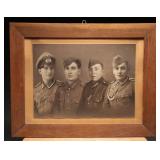 WWII German Four Comrades Studio Portrait