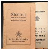 Third Reich DAF and RLB Civil Service Pamphlets