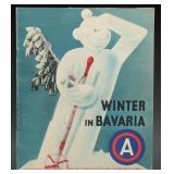 US Army Special Services Winter in Bavaria Book