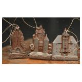 WWII German WHW City Gate Ornaments (3)