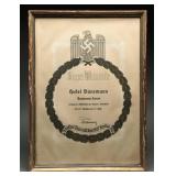 1938 Breslau Sportfest Winner's Framed