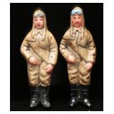 1940s German Afrika Korps Celluloid Brooches
