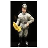 1940s German Soldier Bugler Celluloid Brooch