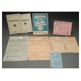 Nazi German Air Raid Documents and IDs, 1940s