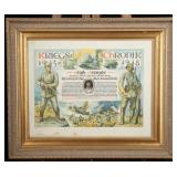 WWI German Infantry Kriegs-Chronik Display Print