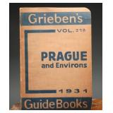 1931 Griebens Guide Books Prague English Edition