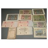 Weimar-Era German Banknotes and Value Booklet Set
