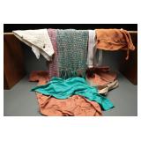 Assorted Lot of Vintage Shawls, Belts and Scarves