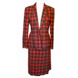 Vintage Pendleton Plaid Wool Skirt & Blazer Suit