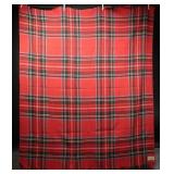 Vtg 60s Macnab Scottish Wool Tartan Travel Rug