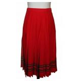 The Scotch House Red Plaid Reversible Wool Skirt
