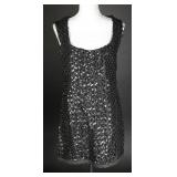 Vintage 60s Carol Brent Black Sequin Go-Go Dress