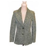 Vintage Neusteters Green Leather Paisley Blazer