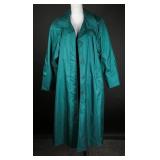 Vintage 80s Towne by London Fog Green Raincoat