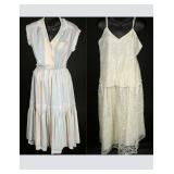 Vintage 80s Pastel Designer and Lace Skirt Sets