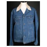 Vintage 80s Wrangler Blanket-Lined Denim Jacket