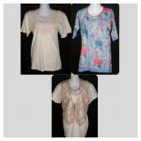 Vintage 80s Batik & Embroidered Top and Vest