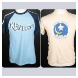 Two Vintage 70s Graphic Kentucky & Ski Club Tees