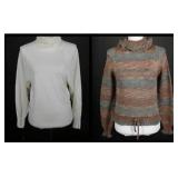 Two Vintage 70s Womenï¿½s High Neck Sweaters, NOS