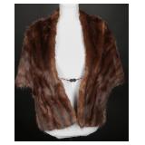 Vintage 50s Duplers Furs Dyed Mink Cape Stole
