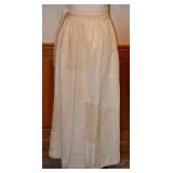 1970s Handmade Patchwork Wrap Maxi Skirt
