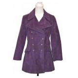 Vintage 70s Purple Ultrasuede Double-Breasted