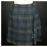Vtg 60s Lee Cooper Wool Plaid Kilt Skirt Scotland