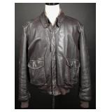 Vintage 80s L.L. Bean Leather "A-2" Bomber Jacke