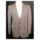 Vintage 1970s Palm Beach GlenPlaid Wool Sport