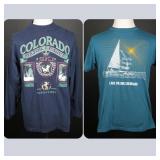 Vintage 90s Ski and Sail Colorado Graphic Tees