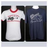 Two Vintage 70s-80s Novelty Tees, Automotive & KY