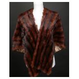 Vintage 1950s Duplers Furs Mink Stole Cape Wrap
