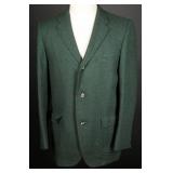 Vtg 1960s Stanley Blacker Wool Hopsack Sport Coat