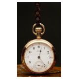 A.W.W. Waltham Pocket Watch Gold-Filled Case