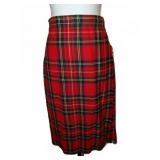 Vintage Borderglen Red Plaid Wool Scottish Kilt