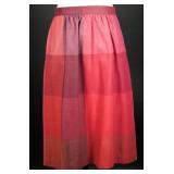 Vintage 1980s Wyndham Wool Plaid Midi Skirt