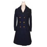 Vtg 60s Ruby Martin Navy Wool Double-Breasted