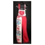 Vtg 70s Aspen Jim Dandy Novelty Print Ski