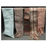 Group of 5 Assorted Vintage 80s Woven Sash Belts