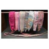 1980s Woven & Quilted Fabric Braided Belts Group