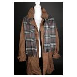 Vtg Italian Trench Coat w/Burberry