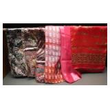Vintage Silk & Metallic Lurex Fashion Scarves (5)