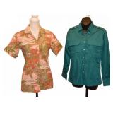 Pair of Vintage 1980s Cheryl Tiegs Camp Shirts