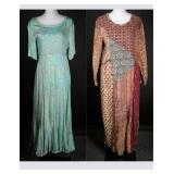 Vintage 1980s-90s NOS Batik Print Boho Dress Lot