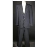 Vintage 1990s Evan-Picone Pinstripe Wool Suit