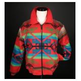Vintage Pendleton Southwestern Wool Bomber Jacket