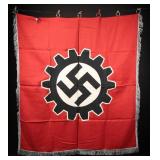 WWII German DAF Labor Front Ceremonial Banner