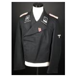 Replica WWII Waffen-SS Black Panzer Wrap Jacket