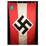 German WWII Hitler Youth DJ Unit Marked Banner